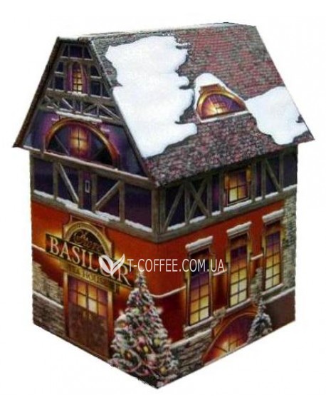 Чай BASILUR Christmas House Різдвяний Будиночок - Святкова 100 г ж/б (4792252100756)