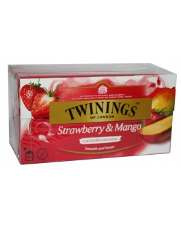 Чай TWININGS Strawberry Mango Полуниця Манго 25 х 2 г (070177083618)