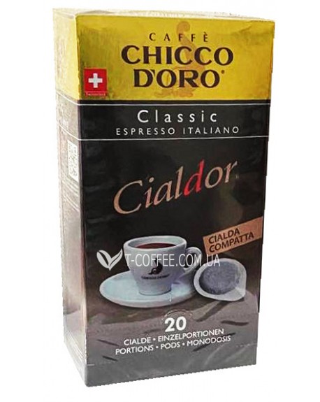 Кава CHICCO D'ORO Classic в монодозах (чалдах, таблетках) 20 х 7 г (7610899900751)