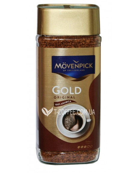 Кава MOVENPICK Gold Original розчинна 100 г ст. б. (4006581018126)