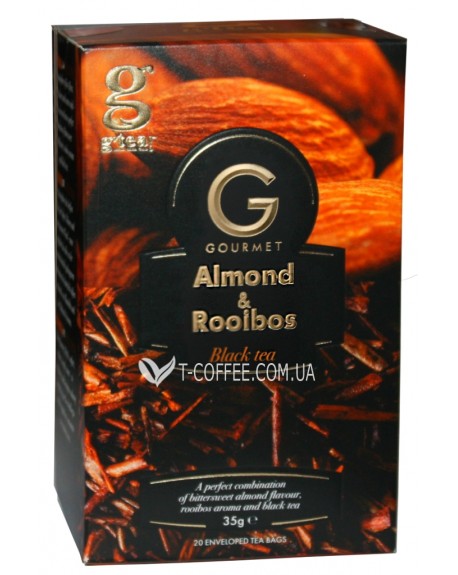 Чай GRACE! Gourmet Almond Rooibos Мигдаль Ройбуш 20 х 1,75 г (5060207697330)