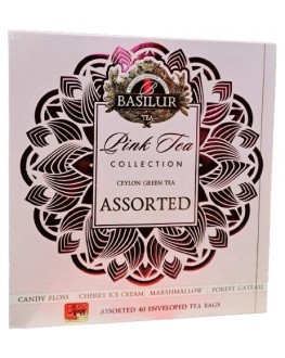 Чай BASILUR Assorted Pink Tea Асорті - Рожевий чай 40 х 1,5 г (4792252946620)
