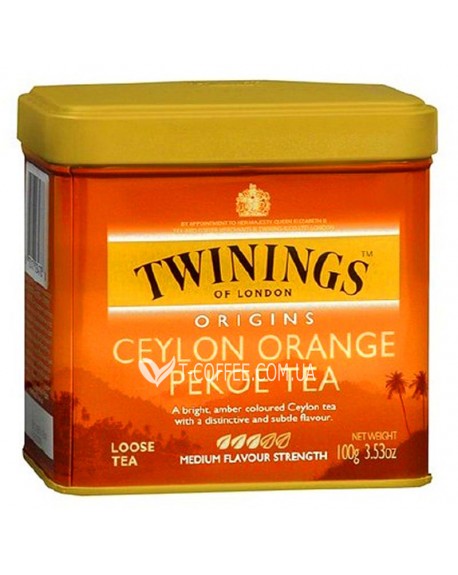 Чай TWININGS Ceylon Orange Pekoe Цейлонський Оранж Пеко 100 г ж/б (070177029685)