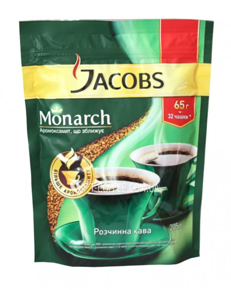 Кава JACOBS Monarch розчинна 65 г економ. пак.