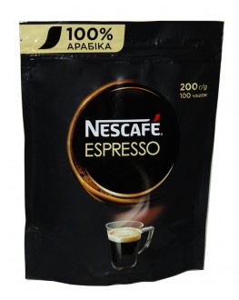 Кава NESCAFE Espresso 100% Арабіка розчинна 200 г економ.пак.  (7613036632959)