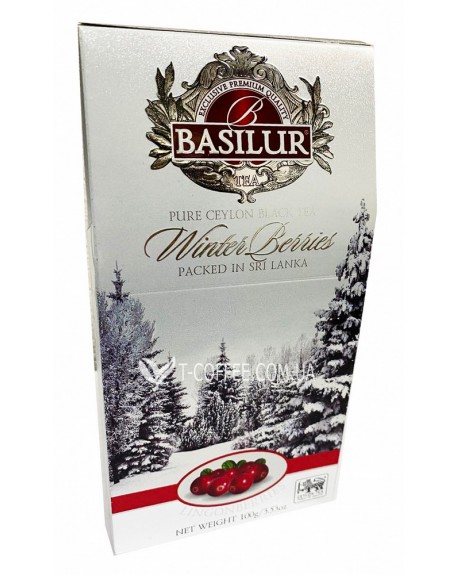 Чай BASILUR Lingonberries Брусниця - Зимові Ягоди 100 г к/п (4792252941472)