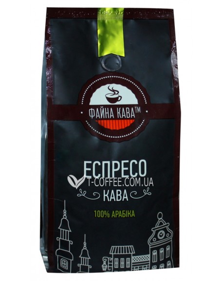 Кава ФАЙНА КАВА Еспресо 100% Арабіка зернова 1 кг (4820211002275)