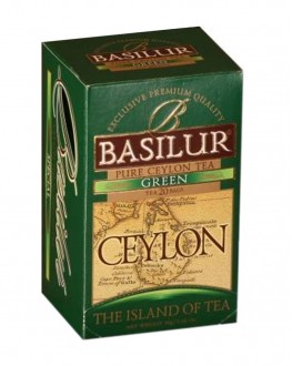 Чай BASILUR Green Зелений - Чайний Острів 25 х 1,5 г