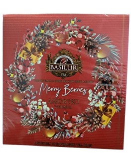 Чай BASILUR Merry Berries Assorted Vol.2 - Веселі Ягоди Асорті Том2 40 х 2 г (4792252947429)