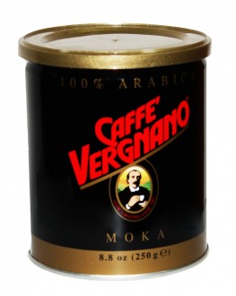 Кава CAFFE VERGNANO Arabica 100% Moka мелена 250 г ж/б (8001800000223)