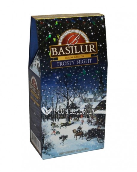 Чай BASILUR Frosty Night Морозна Ніч - Морозна 100 г к/п (4792252928145)