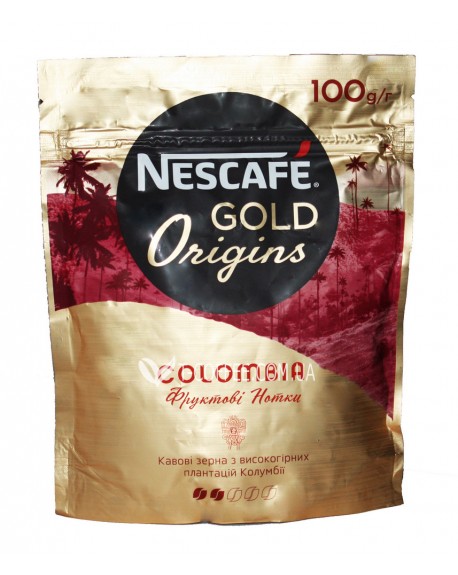 Кава NESCAFE Gold Origins Colombia розчинна 100 г економ. пак. (7613038803135)