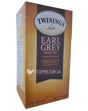 Чай TWININGS of London Earl Grey Ерл Грей 25 х 2 г (070177267742)