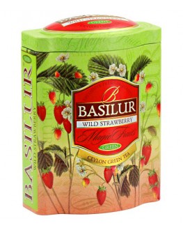 Чай BASILUR Wild Strawberry Суниця - Чарівні Фрукти 100 г ж/б (4792252918009)
