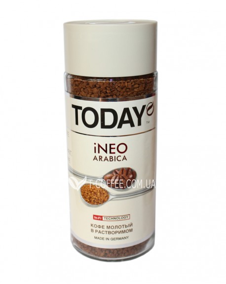 Кава TODAY Ineo Arabica цільнозернова розчинна 95 г скл. б. (5060300570134)