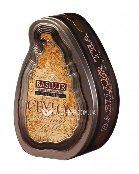 Чай BASILUR Platinum Платинум - Чайний Острів 100 г ж/б (4792252100855)