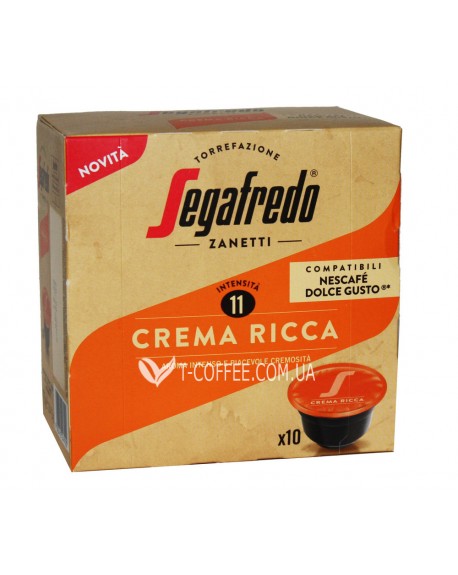 Кава SEGAFREDO Dolce Gusto Crema Crema Ricca в капсулах 10 х 7,5 г (8003410247920)