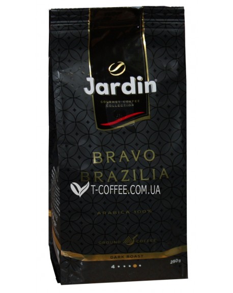 Кава JARDIN Gourmet Bravo Brazilia 100% Arabica мелена 250 г (4823096805016)
