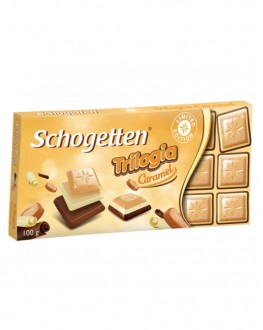 Шоколад SCHOGETTEN Trilogia Caramel Трилогія Карамель 100 г (4000415021108)