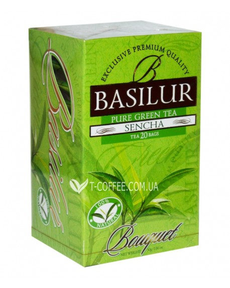 Чай BASILUR Green Tea Сенча - Букет 20 х 1,5 г (4792252002081)