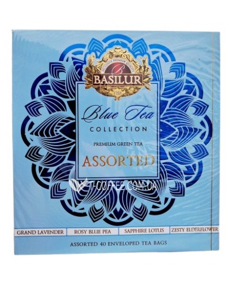 Чай BASILUR Assorted Blue Tea Асорті - Блакитний чай 40 х 1,2 г (4792252948426)