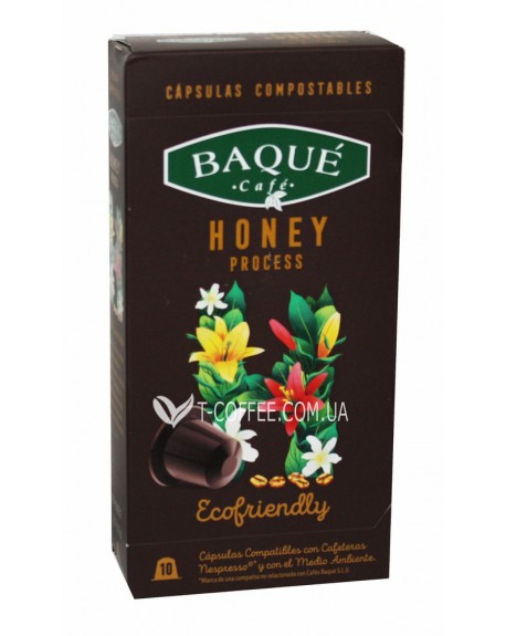 Кава CAFE BAQUE Nespresso Honey Process в капсулах 10 х 5 г (8410684000463)