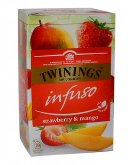 Чай TWININGS Infuso Strawberry Mango Полуниця Манго 20 х 2 г (070177177676)