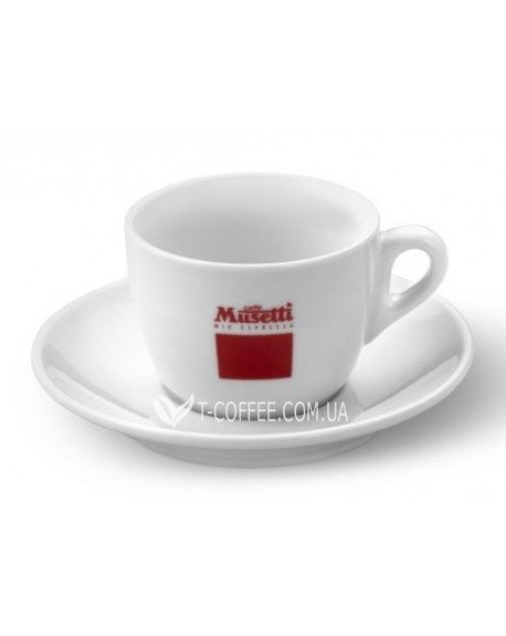 Чашка з блюдцем MUSETTI Американо біла 150 мл