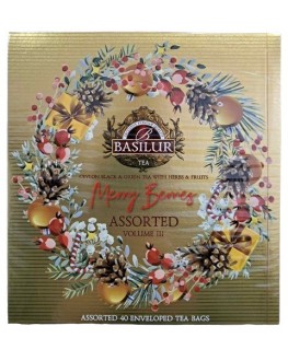 Чай BASILUR Merry Berries Assorted Vol.3 - Веселі Ягоди Асорті Том3 40 х 2 г (4792252947436)