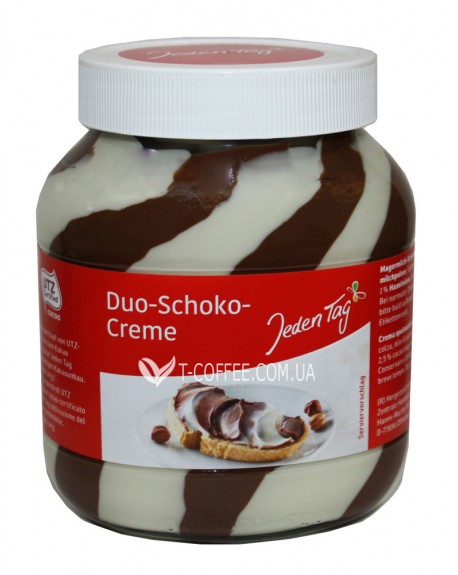 Шоколадно-горіхова паста Duo Schoko Creme 750 г скл. б. (4306188047964)