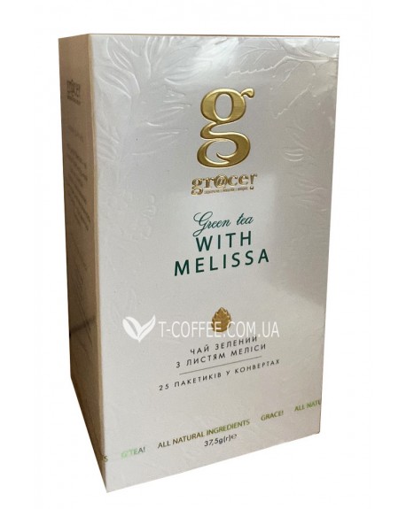 Чай GRACE! Green Tea with Melissa Leaves Грін Ті з Листям Меліси 25 х 1,5 г (5060207690409)