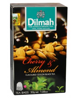 Чай DILMAH Black Tea Cherry Almond Вишня Мигдаль 20 x 1,5 г (9312631142082)