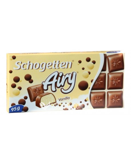 Шоколад SCHOGETTEN Airy Vanilla Молочний Пористий Ваніль 95 г (4000415017897)