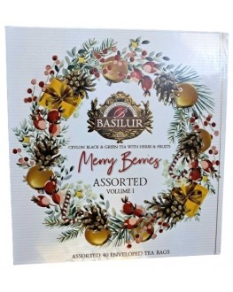 Чай BASILUR Merry Berries Assorted Vol.1 - Веселі Ягоди Асорті Том1 40 х 2 г (4792252947412)