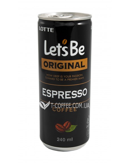 Напій LOTTE Let`s Be Original Espresso кавовий 240 мл