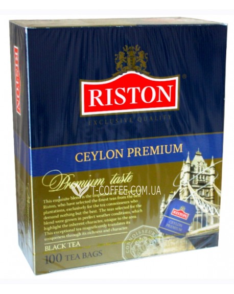 Чай RISTON Ceylon Premium Цейлонський Преміальний 100 х 2 г