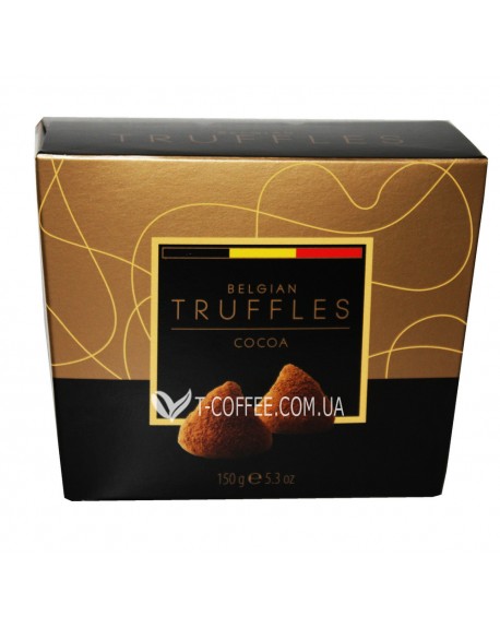 Цукерки BELGIAN TRUFFLES Cocoa Какао 150 г в коробці (5420066370018)