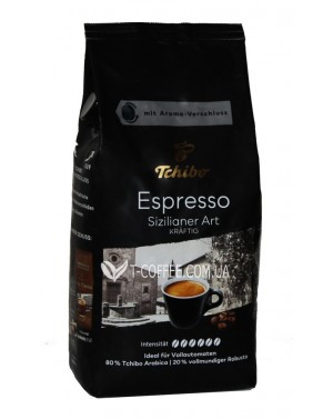 Кава TCHIBO Espresso Sizilianer Art зернова 1 кг (4046234265330) фото