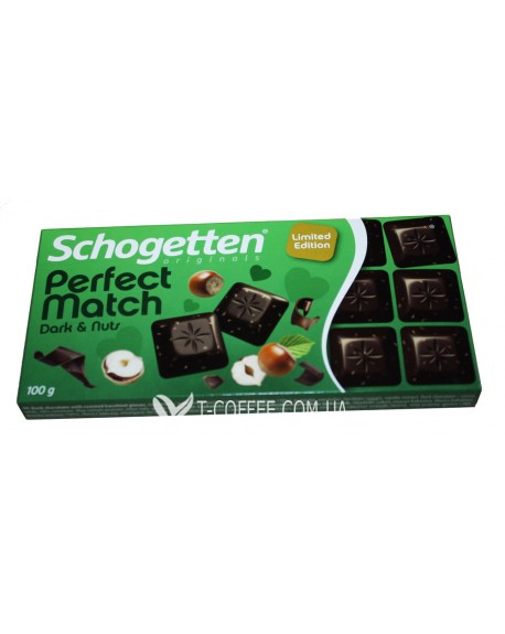 Шоколад SCHOGETTEN Dark & Nuts Чорний Фундук 100 г (4000415716707)
