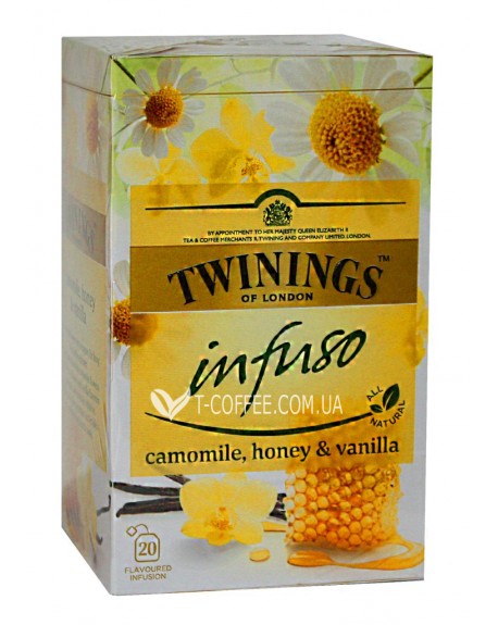 Чай TWININGS Infuso Camomile Honey Vanilla Ромашка Мед Ваніль 20 х 1,5 г (070177177683)