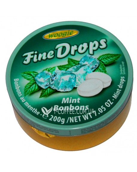 Льодяники FINE DROPS Mint Bonbons М'ята 200 г (9002859064104)