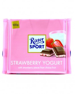 Шоколад RITTER SPORT Strawberry Yogurt Молочний Полуничний Йогурт 100 г