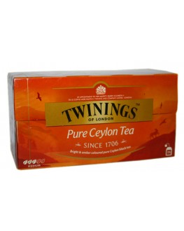 Чай TWININGS Pure Ceylon Tea Чистий Цейлонський 25 х 2 г (070177078782)