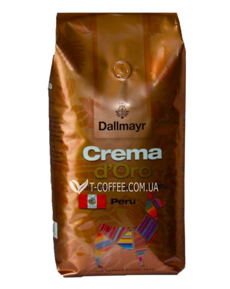 Кава DALLMAYR Crema d'Oro Selection Des Jahres Peru зернова 1 кг (4008167035503)