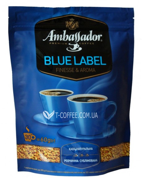 Кава AMBASSADOR Blue Label розчинна 60 г економ.пак. (8719325127461)