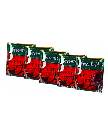 Чай GREENFIELD Festive Grape Виноград 100 х 2 г економ. упаковка
