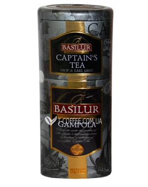 Чай BASILUR Captain's Tea Gampola Капітанський Чай Гампола Квіти і Фрукти Цейлону 125 г ж/б (4792252201200) зображення