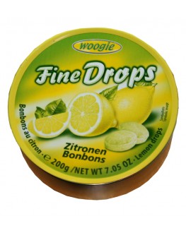 Льодяники FINE DROPS Zitronen Bonbons Лимон 200 г (9002859055591)