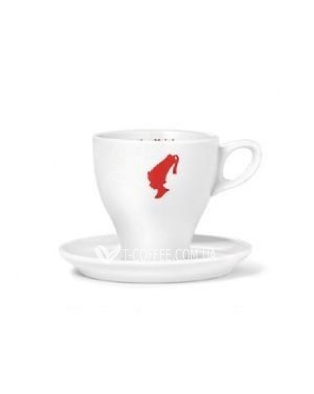 Чашка з блюдцем JULIUS MEINL Меланж порцелянова біла 120 мл