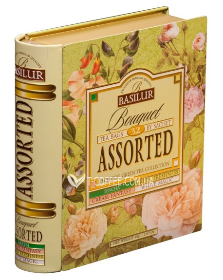 Чай BASILUR Bouquet Букет Ассорти - Книга 32 х 1,5 г ж/б